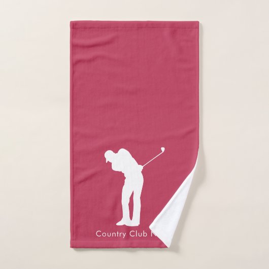 Golf Lover Country Club Spieler halten sich an die Handtuch (Handtuch)