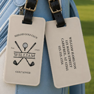 Golf Lover Cross Club Gepäckanhänger