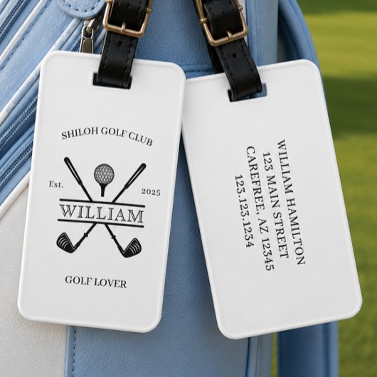 Golf Lover Cross Club Gepäckanhänger