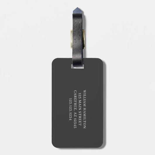 Golf Lover Cross Club Gepäckanhänger (Rückseite vertikal)