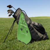 Golf Lover Cross Club Green Golfhandtuch (Gras)