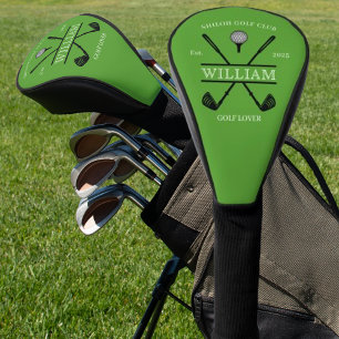 Golf Lover Cross Club Green Headcover