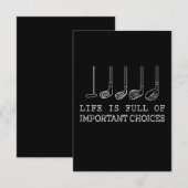 Golf Lover | Das Leben ist voller wichtiger Entsch RSVP Karte (Vorne/Hinten)