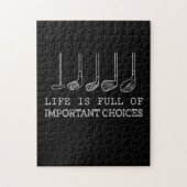 Golf Lover |Das Leben ist voller wichtiger Wahlmög Puzzle (Vertikal)