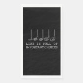 Golf Lover |Das Leben ist voller wichtiger Wahlmög Serviette (Vorderseite)