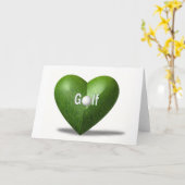 Golf Lover Design Grußkarte Karte (Gelbe Blume)