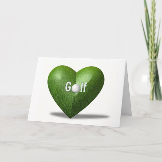 Golf Lover Design Grußkarte Karte (Vorderseite)