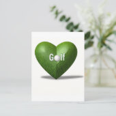 Golf Lover Design Postkarte (Stehend Vorderseite)