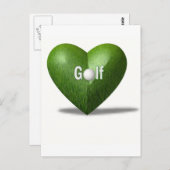 Golf Lover Design Postkarte (Vorne/Hinten)