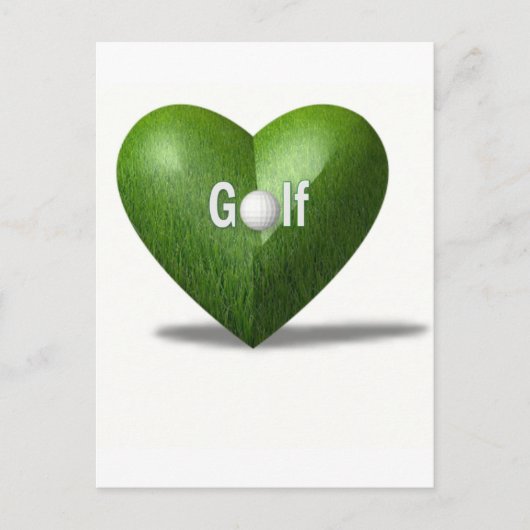 Golf Lover Design Postkarte (Vorderseite)