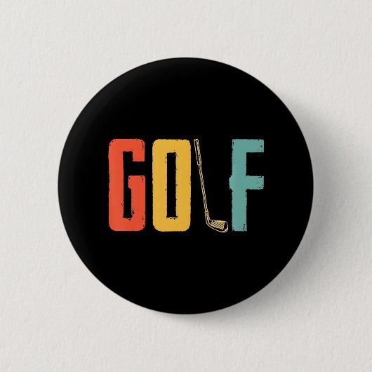 Golf Lover Golfing Golfer Golf Golfspielen Button (Vorderseite)