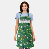 Golf Lover Muster Custom Koch Golfer Name Schürze (Getragen)