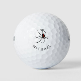 Golf Lover Personal Gift Redback Spider Golfball