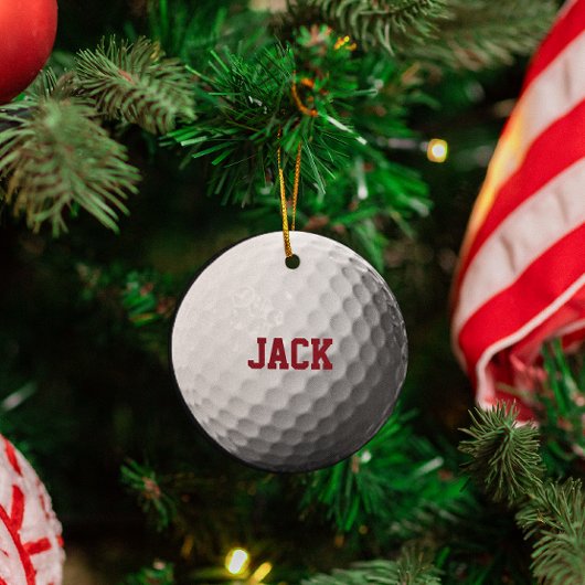 Golf Lover Personalisiertes Ornament