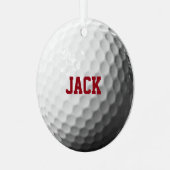 Golf Lover Personalisiertes Ornament (Vorderseite links)