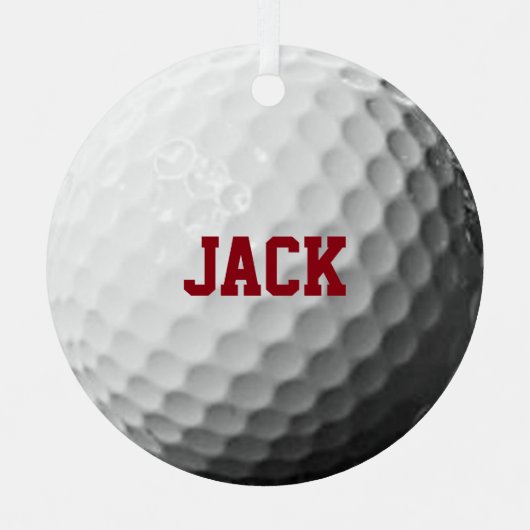 Golf Lover Personalisiertes Ornament (Vorderseite)