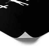 Golf Lover Player Sad Happy Face Equation  Poster (Ecke)