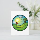 Golf Lover Postkarte (Stehend Vorderseite)
