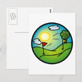 Golf Lover Postkarte (Vorne/Hinten)