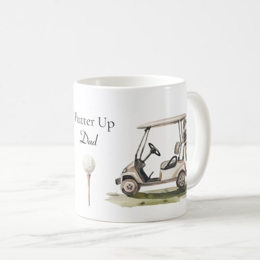 Golf Lover Putter Up Kaffeetasse (VorderseiteRechts)