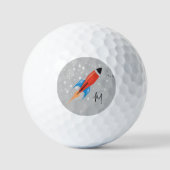 Golf Lover Rocket Ship Golfball (Vorderseite)