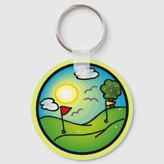 Golf Lover Schlüsselanhänger (Vorderseite)
