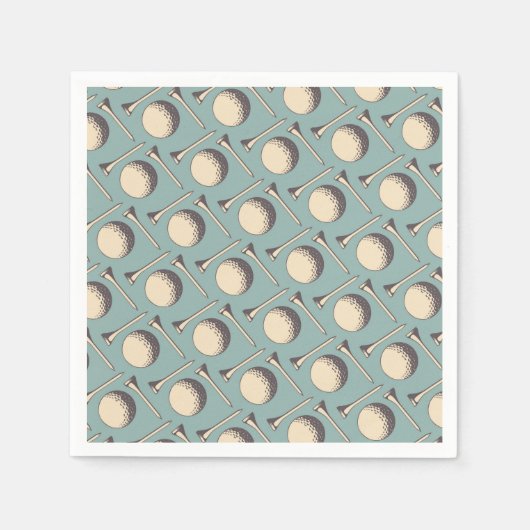 Golf Lover (Vintag) Serviette (Vorderseite)