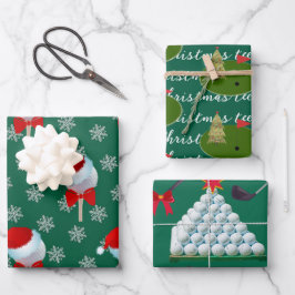 Golf Lover's fröhlicher Urlaub Geschenkpapier Set
