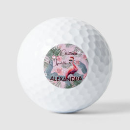 Golf Lovers Persönliche Weihnachtsfeier Flamingo Golfball