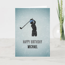 Golf Loving Typ - Golfer Thema für den Geburtstag Karte