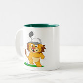 Golf-Löwe Zweifarbige Tasse (Vorderseite Links)