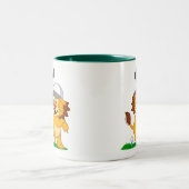 Golf-Löwe Zweifarbige Tasse (Mittel)