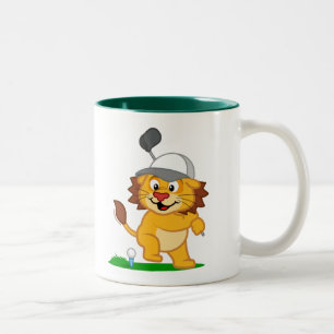 Golf-Löwe Zweifarbige Tasse