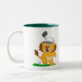 Golf-Löwe Zweifarbige Tasse (Links)