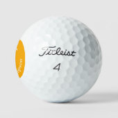 Golf Lucky Ball mit seinem Namen (Logo)