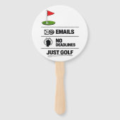 Golf lustiger Spruch Golfen Ruhestand Fächer (Vorderseite)
