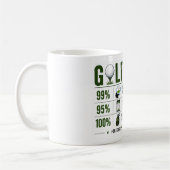 Golf lustiger Spruch Wettervorhersage Kaffeetasse (Links)