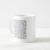 Golf-lustiger Tassen-Spaß Kaffeetasse (Vorderseite Links)