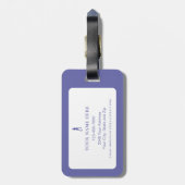 Golf Lustiger Vogel Damen Personalisiertes Süßes G Gepäckanhänger (Rückseite vertikal)