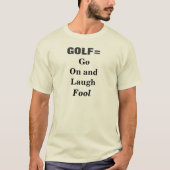Golf-lustiges Sport-Spiel T-Shirt (Vorderseite)