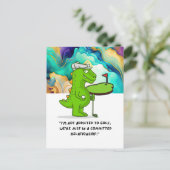 Golf lustiges Sprichwort Angebot für Golfer Gruß Postkarte (Stehend Vorderseite)