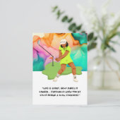 Golf lustiges Sprichwort Angebot für Golfer Gruß Postkarte (Stehend Vorderseite)