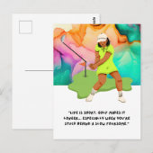 Golf lustiges Sprichwort Angebot für Golfer Gruß Postkarte (Vorne/Hinten)