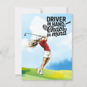 Golf lustiges Sprichwort Angebote für Golfer Gruß Postkarte