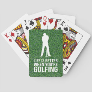 Golf lustiges Sprichwort Angebote für Golfer Spielkarten