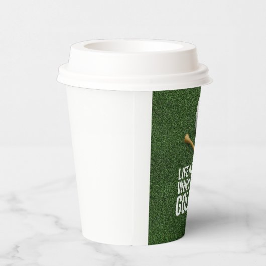Golf lustiges Sprichwort für Golfer Party Pappbecher (Rechts)