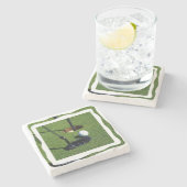 Golf macht dieses Par, Steinuntersetzer (Seitenansicht)