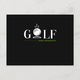 Golf macht Unterschiede Golfer Golfspielen Golf Cl Postkarte