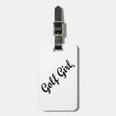 Golf-Mädchen-Gepäckanhänger Gepäckanhänger (Vorderseite vertikal)