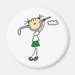 Golf-Mädchen-Magnet Magnet